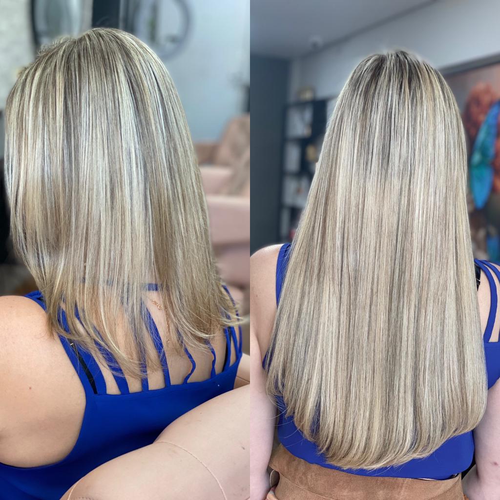 Jacqueline Mello Studio - antes e depois mega hair
