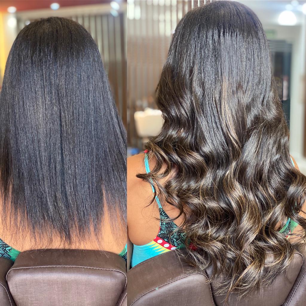 Jacqueline Mello Studio - antes e depois mega hair